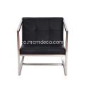 Chaise longue Angle Brush in Acciaio Inox